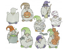 Stickserie - Halloween Gnomes